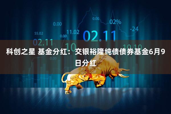 科创之星 基金分红：交银裕隆纯债债券基金6月9日分红