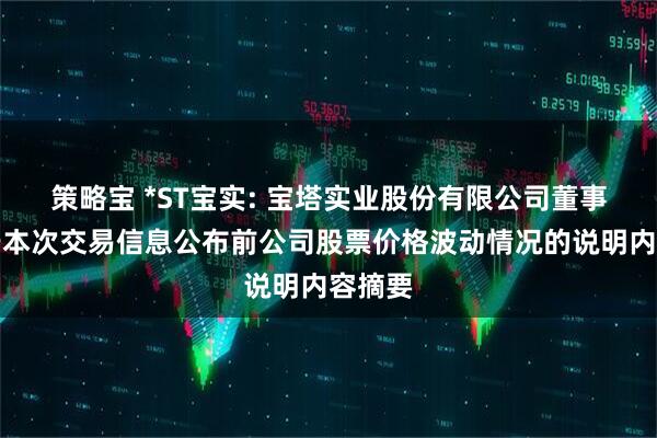 策略宝 *ST宝实: 宝塔实业股份有限公司董事会关于本次交易信息公布前公司股票价格波动情况的说明内容摘要